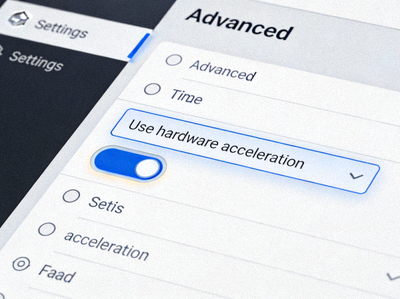 Telegram Desktop 高级设置界面截图，突出显示 Use hardware acceleration 开关选项